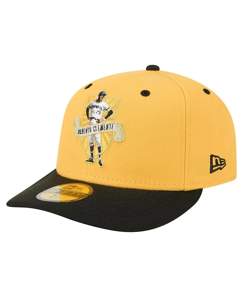 New Era Men's Roberto Clemente Gold Pittsburgh Pirates 59FIFTY Fitted Hat