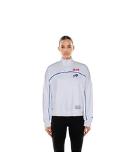 New Era Women's White Buffalo Bills Functional Fandom Quarter-Zip Sweatshirt