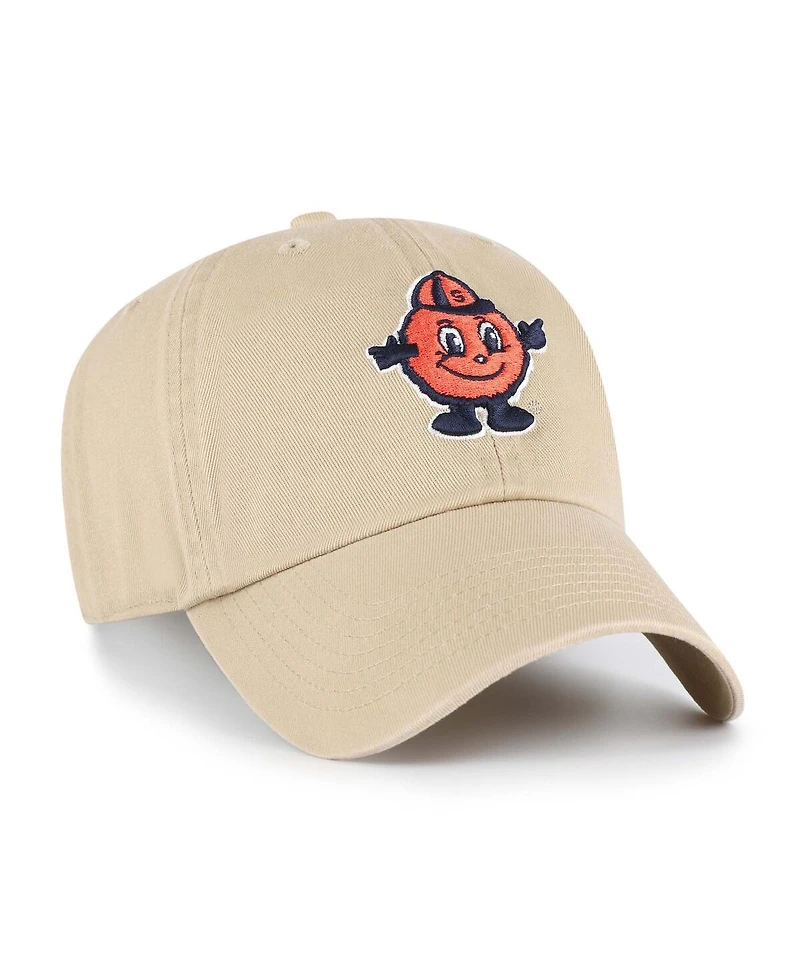 '47 Brand Big Boys and Girls Khaki Syracuse Orange Clean Up Adjustable Hat