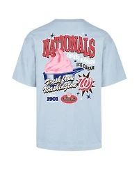 '47 Brand Men's Light Blue Washington Nationals Ice Cream Parlor Foundation T-Shirt