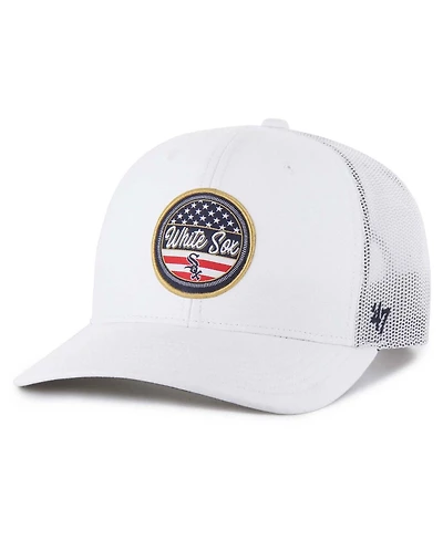 '47 Brand Men's White Chicago White Sox Adjustable Trucker Hat