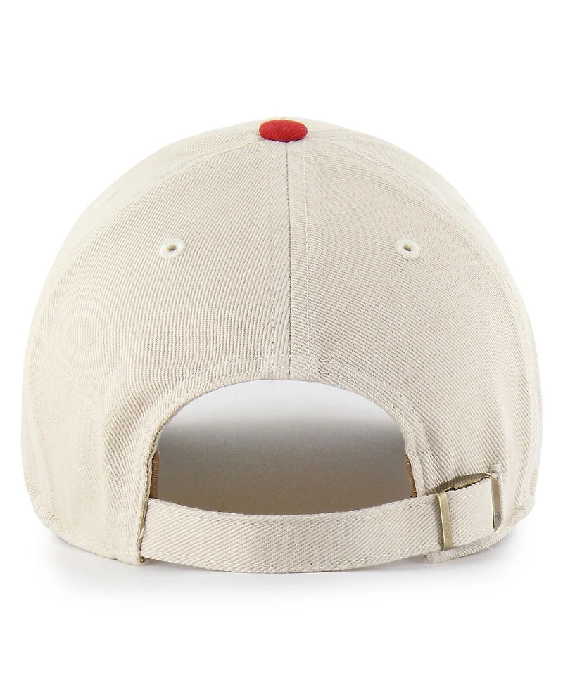 '47 Brand Men's Cream/Scarlet San Francisco 49ers Fairfield Mvp Throwback Adjustable Hat
