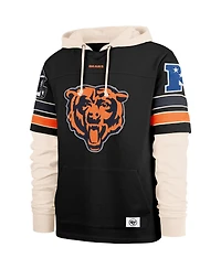 '47 Brand Men's Black Chicago Bears Split Zone Cornerback Duo Hoodie