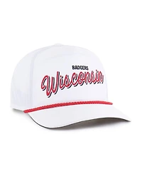 '47 Brand Men's White Wisconsin Badgers Fairway Hitch Adjustable Hat