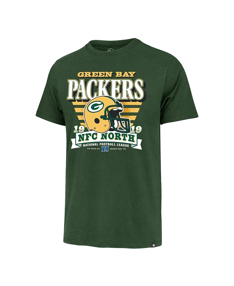'47 Brand Men's Green Bay Packers Stripe Splash Franklin Throwback T-Shirt