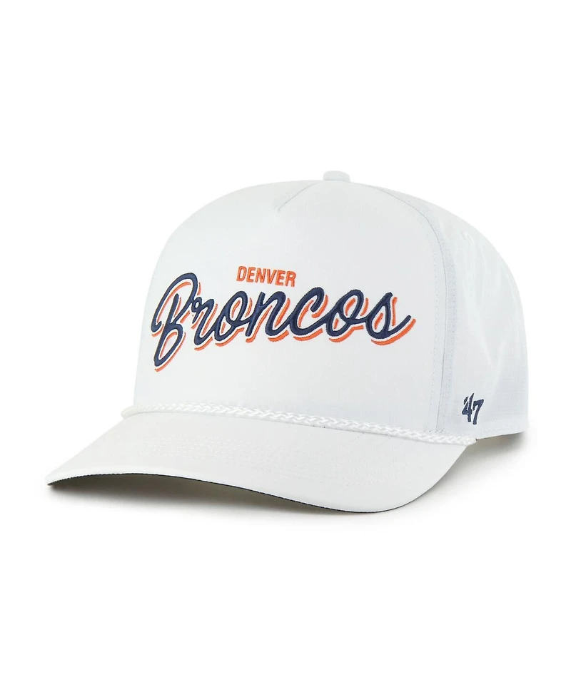 '47 Brand Men's White Denver Broncos Brrr Fairway Hitch Adjustable Hat