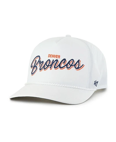 '47 Brand Men's White Denver Broncos Brrr Fairway Hitch Adjustable Hat