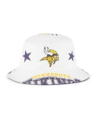 '47 Brand Women's White Minnesota Vikings Energize Bucket Hat
