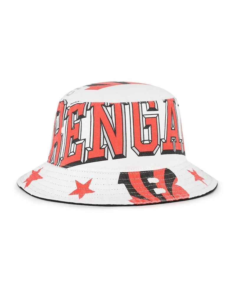 '47 Brand Women's White Cincinnati Bengals Energize Bucket Hat