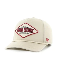 '47 Brand Men's and Women's Cream Ohio State Buckeyes Outdoorsmen Cairn Hitch Adjustable Hat