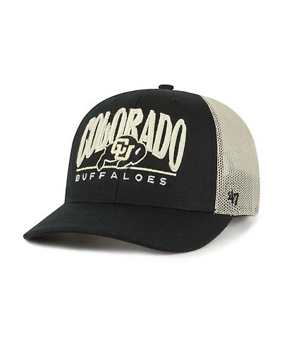 '47 Brand Men's Black Colorado Buffaloes Arid Adjustable Trucker Hat