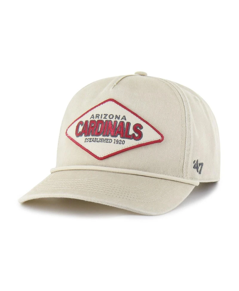 '47 Brand Men's Khaki Arizona Cardinals Cairn Hitch Adjustable Hat