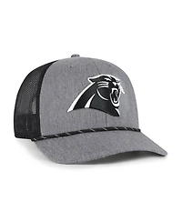 '47 Brand Men's Heather Charcoal Carolina Panthers Carbon Rope Trucker Adjustable Hat