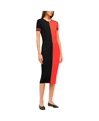 Staud Women's Navy/Red Houston Texans Colleen Dress