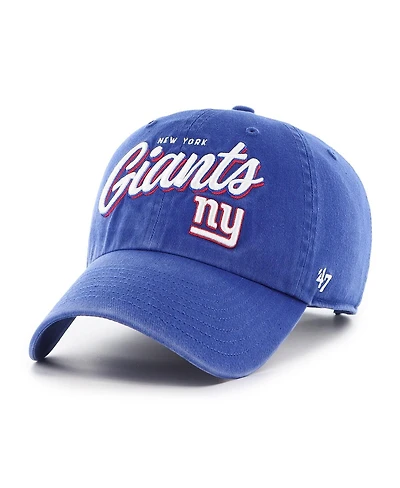 '47 Brand Women's Royal New York Giants Ariana Clean Up Adjustable Hat