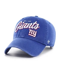 '47 Brand Women's Royal New York Giants Ariana Clean Up Adjustable Hat