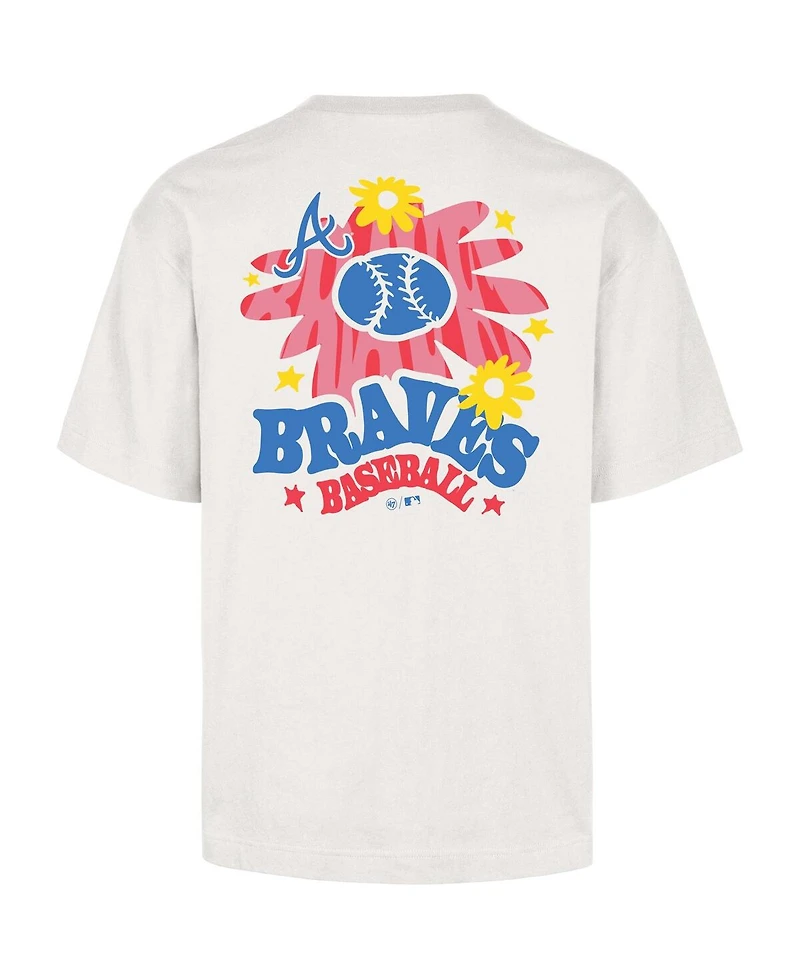 '47 Brand Men's Cream Atlanta Braves Flora Foundation T-Shirt