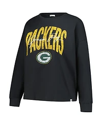 '47 Brand Women's Black Green Bay Packers Plus Muse Sydney Long Sleeve T-Shirt