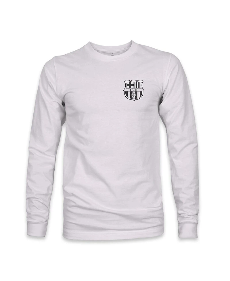 1863FC Men's Gray Barcelona Back Team Arch Long Sleeve T-Shirt