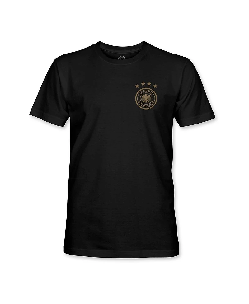1863FC Men's Black Germany National Team Mono Badge T-Shirt