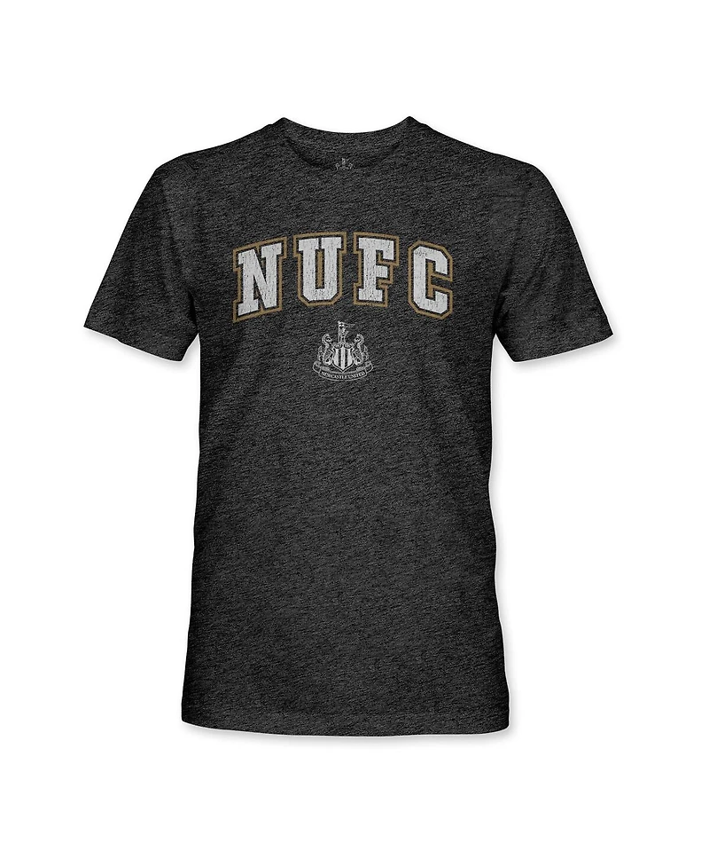 1863FC Men's Black Newcastle United Athletic Wordmark Retro Tri-Blend T-Shirt