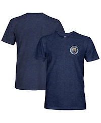 1863FC Men's Navy Manchester City Color Badge Retro Tri-Blend T-Shirt