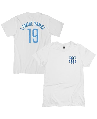 1863FC Men's Lamine Yamal White Barcelona Player T-Shirt