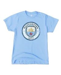 1863FC Big Boys and Girls Sky Blue Manchester City Color Badge T-Shirt