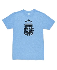 1863FC Men's Lionel Messi Light Blue Argentina National Team Player Retro Tri-Blend T-Shirt