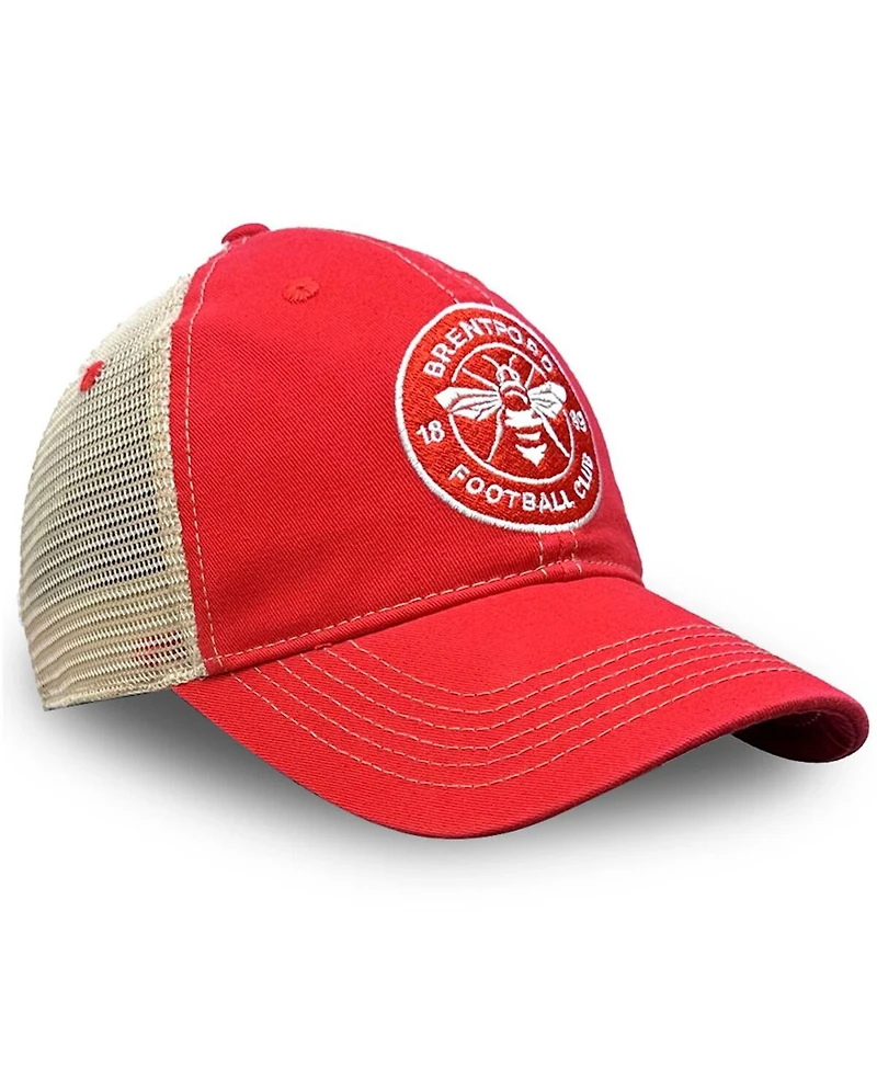 1863FC Men's Red Brentford Fc Trucker Adjustable Hat