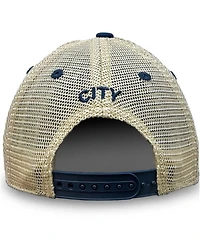 1863FC Men's Navy Manchester City Trucker Adjustable Hat