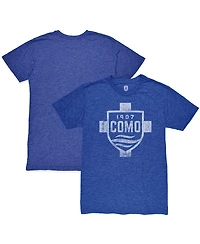 1863FC Men's Heather Royal Como 1907 Mono Crest Twisted Tri-Blend Slub T-Shirt
