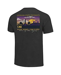 Image One Men's Heather Charcoal Lsu Tigers Big Tall Campus Scene Core T-Shirt