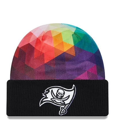 New Era Men's Black Tampa Bay Buccaneers 2023 Nfl Crucial Catch Cuffed Knit Hat