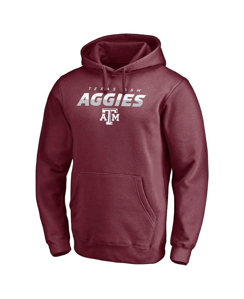 Fanatics Men's Maroon Texas A&M Aggies Block Party Elevate Play Fleece Pullover Hoodie