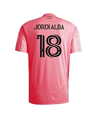 Adidas Men's Jordi Alba Light Pink Inter Miami Cf 2025 Euphoria Replica Player Jersey