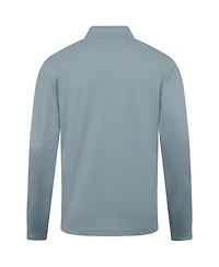 LevelWear Men's Gray Usmnt Heron Quarter-Zip Pullover Hoodie