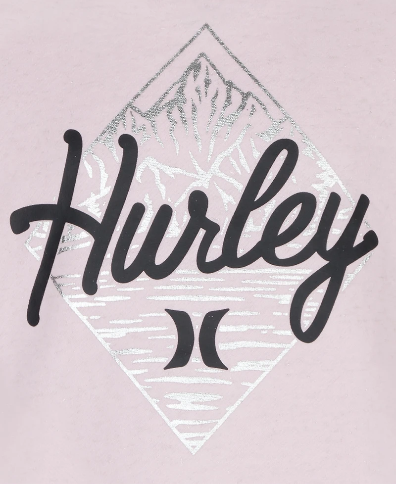 Hurley Girls 7-16 Lurex Fleece Crewneck Sweatshirt
