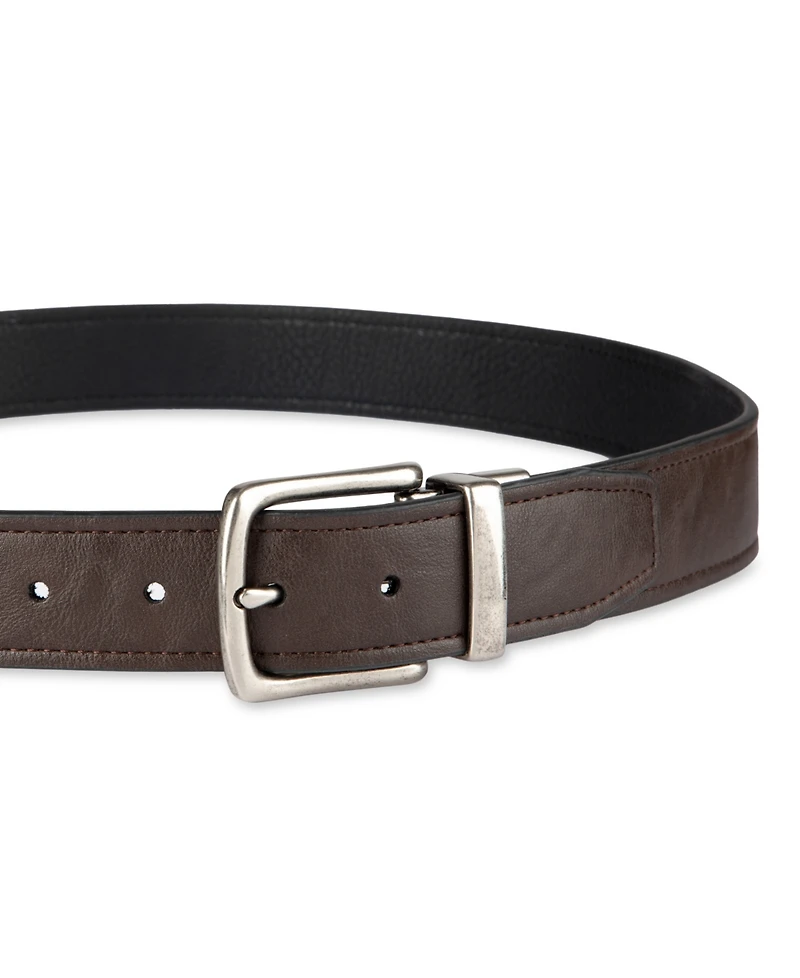 Levi's Men's 2-Pack Reversible and Casual Belt Set