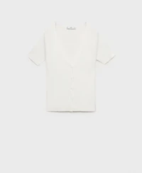 Mango Women's Mixed Ribbed Sweater