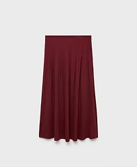 Mango Women's Plank Midi Skirt