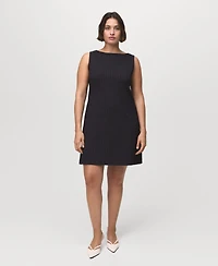 Mango Women's Short Pinstripe Dress