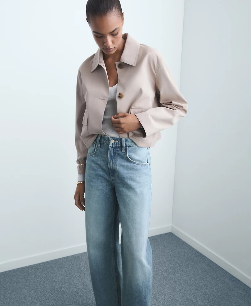 Mango Women's High-Rise Balloon Jeans