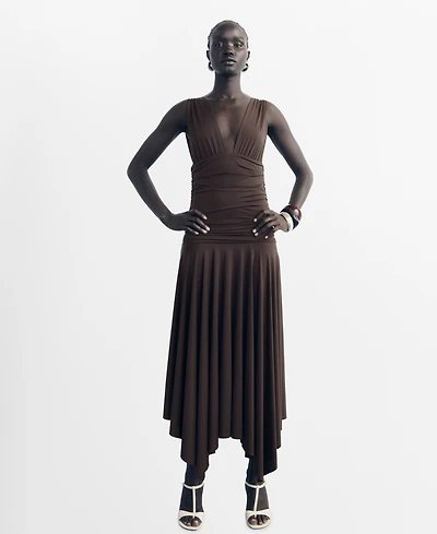 Mango Women's Combined Design Long Dress