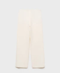 Mango Women's Straight-Fit Cotton Pants