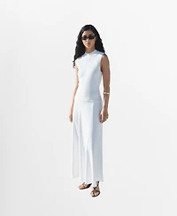 Mango Women's Combined Long Dress