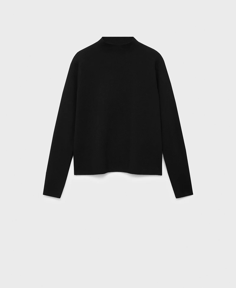 Mango Women's Perkins Neck Knitted Sweater