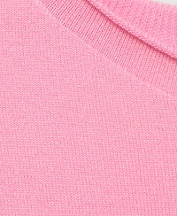 Mango Women's Short-Sleeved Fine-Knit Sweater