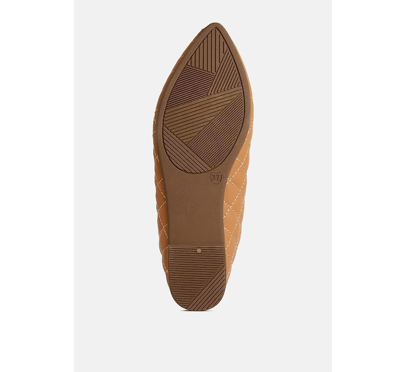 Rikhani Quilted Detail Ballet Flats Women