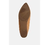 Rikhani Quilted Detail Ballet Flats Women
